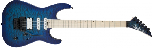 Jackson Pro Series Dinky Dk3qm, Maple Fingerboard, Chlorine Burst