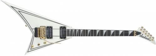 Jackson Pro Series Rhoads Rr3, Ebony Fingerboard, Ivory With Black Pinstripes