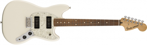 Fender Mustang 90, Pau Ferro Fingerboard, Olympic White Fender Mustang 90, Pau Ferro Fingerboard, Olympic White