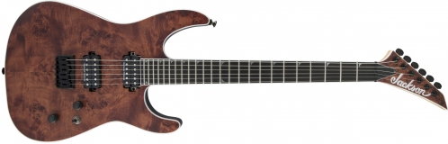 Jackson Pro Series Soloist Sl2p Ht Mah, Mahogany Body With Poplar Burl Top, Ebony Fingerboard, Carmel Burl