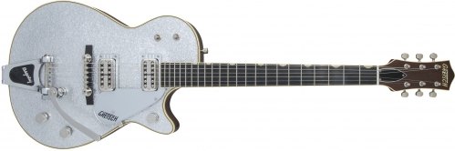 Gretsch G6129t-59 Vintage Select 59 Silver Jet With Bigsby Tv Jones Silver Sparkle