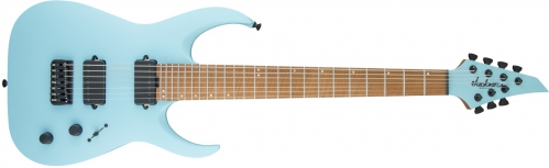 Jackson Usa Signature Misha Mansoor Juggernaut Ht7, Caramelized Flame Maple Fingerboard, Satin Daphne Blue