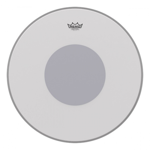 Remo P3-1118-10 Powerstroke 3 18″ Coated Black Dot,