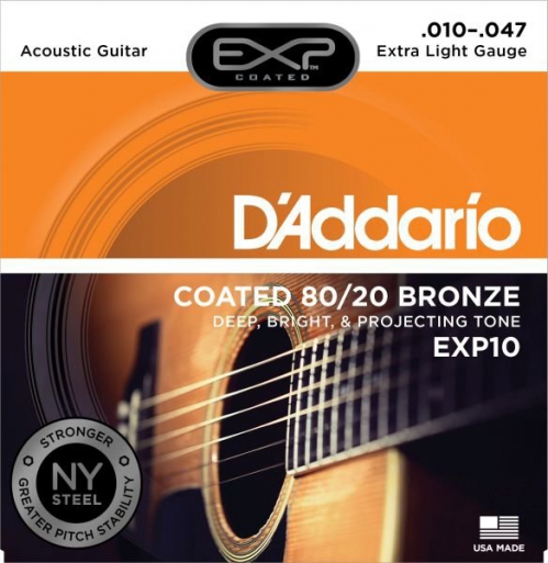 D′Addario EXP 10 struny na akustick gitaru