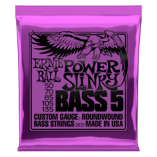 Ernie Ball 2821 NC 5′s Power Slinky Bass struny na basov gitaru