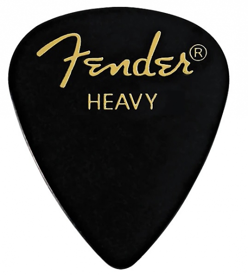 Fender Classic Celluloid heavy black gitarov trstko
