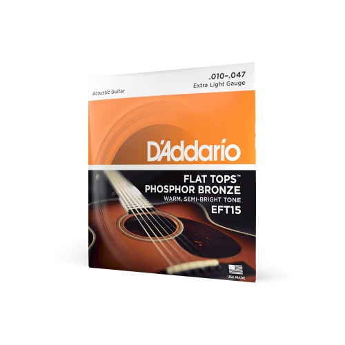 D′Addario EFT-15 Flat Top struny na akustick gitaru
