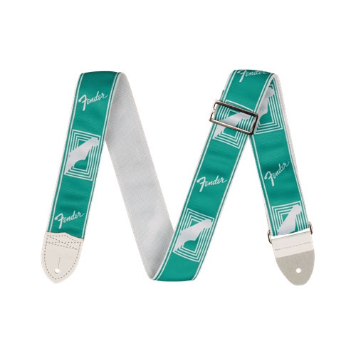 Fender 2″ Monogrammed Strap, Sea Foam Green