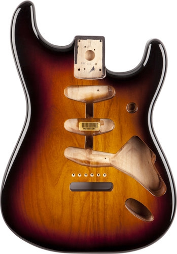 Fender Classic Series 60′S Stratocaster Sss Alder Body Vintage Bridge Mount, 3-Color Sunburst