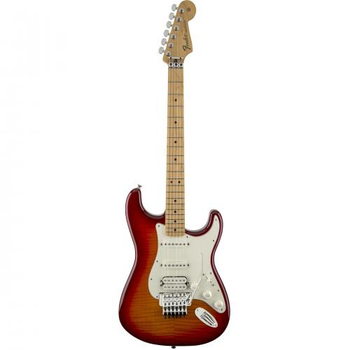 Fender Standard Stratocaster Plus Top With Floyd Rose Tremolo, Maple Fingerboard, Aged Cherry Burst