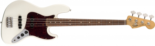 Fender 60s Jazz Bass Pau Ferro Fingerboard, Olympic White