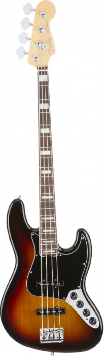 Fender American Elite Jazz Bass Ebony Fingerboard, 3-Color Sunburst