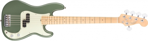 Fender American Pro Precision Bass V, Maple Fingerboard, Antique Olive