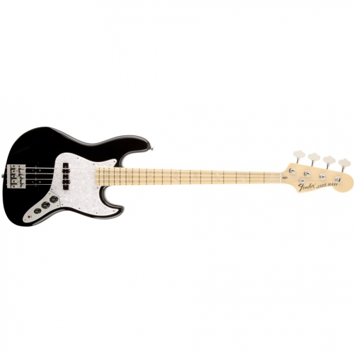 Fender U.S.A. Geddy Lee Jazz Bass Maple Fingerboard, Black