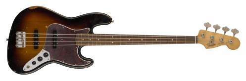Fender Road Worn ′60s Jazz Bass, Pau Ferro Fingerboard, 3-Color Sunburst