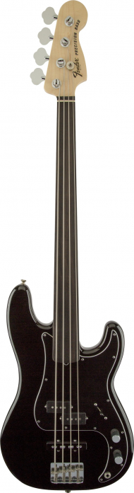 Fender Tony Franklin Fretless Precision Bass Ebony Fingerboard, Black