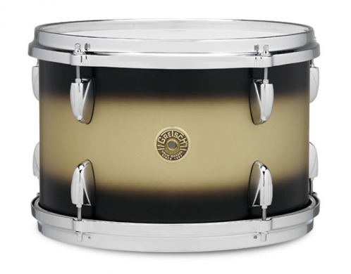 Gretsch Tom Tom Usa Broadkaster Satin Lacquer 14″ X 12″ Satin Black Gold Duco Gretsch Tom Tom Usa Broadkaster Satin Lacquer 14″ X 12″ Satin Black Gold Duco