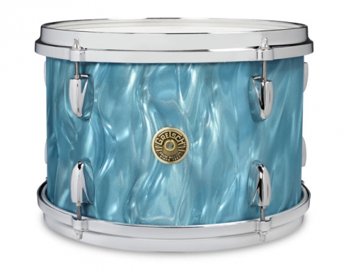 Gretsch Tom Tom Usa Broadkaster Nitron Wrap 15″ X 13″ Aqua Satin Flame Gretsch Tom Tom Usa Broadkaster Nitron Wrap 15″ X 13″ Aqua Satin Flame