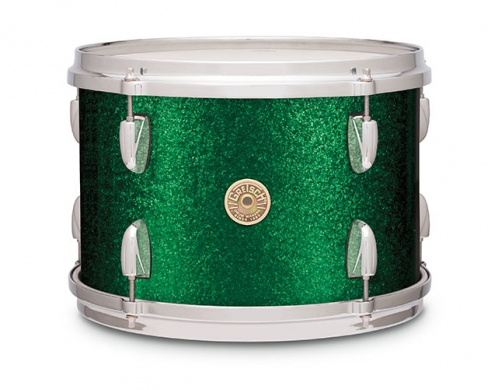 Gretsch Tom Tom Usa Broadkaster Nitron Wrap 13″ X 10″ Green Sparkle