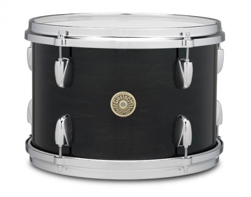 Gretsch Tom Tom Usa Broadkaster Gloss Lacquer 12″ X 6″ Dark Ebony Gloss