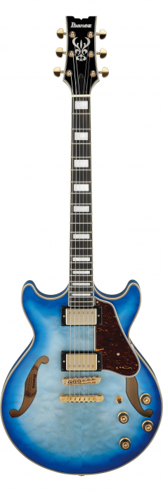 Ibanez AM 93 QM JBB Jet Blue Burst Artcore elektrick gitara