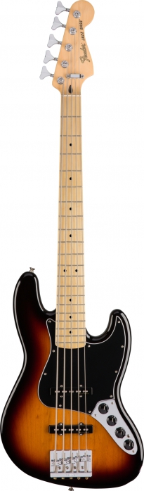 Fender Deluxe Active Jazz Bass V, Maple Fingerboard, 3-Color Sunburst