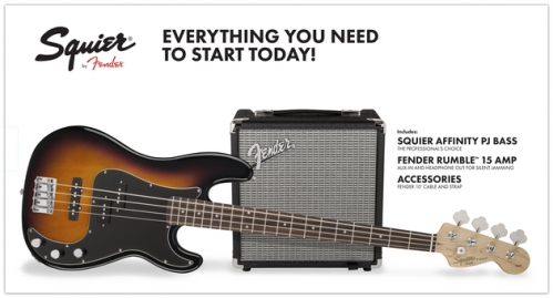 Fender Precision Bass Pj Pack, Laurel Fingerboard, Brown Sunburst, 230v Eur