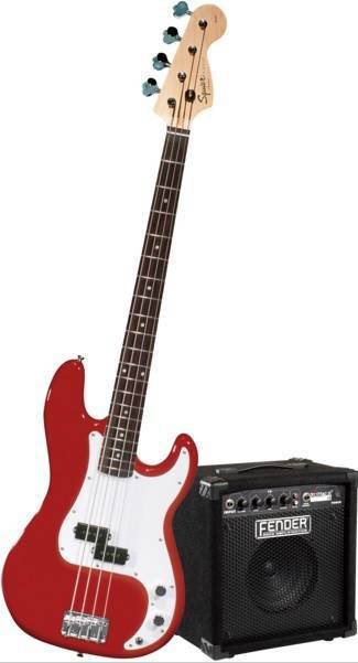 Fender Squier Precision Bass Metallic Red basov gitara