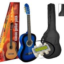 Martinez MTC 082 Pack Blue klasick gitara