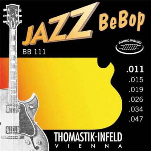 Thomastik BB111 Jazz BeBop Series Nickel Round Wound struny na elektrick gitaru