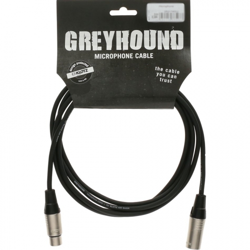Klotz przewd mikrofonowy XLRf / XLRm 1,5m seria Greyhound