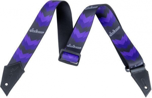 Jackson Strap With Double V Pattern, Black/Purple