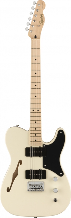 Fender Squier Paranormal Carbronita Telecaster Thinline Maple Fingerboard Olympic White gitara