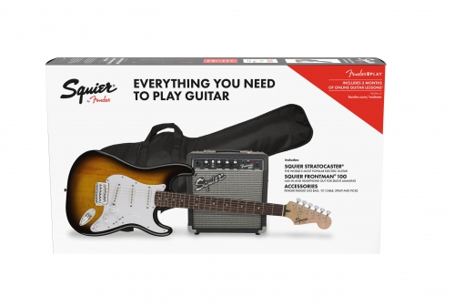 Fender Squier Stratocaster Pack Brown Sunburst