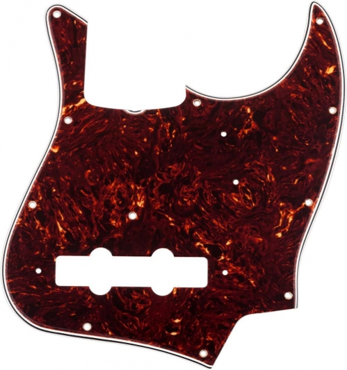 Fender Pure Vintage Pickguard, ′64 Jazz Bass 11-Hole Mount, Brown Shell, 3-Ply