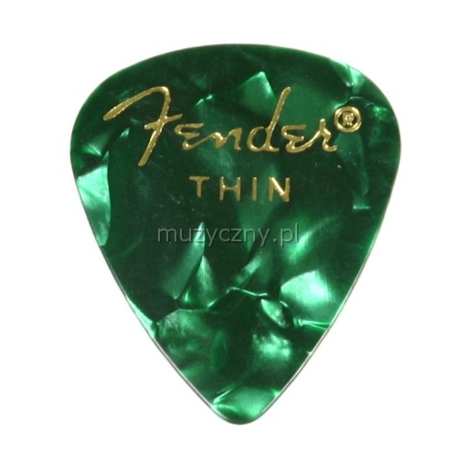 Fender Green Moto thin gitarové trsátko Fender Green Moto thin gitarové trsátko