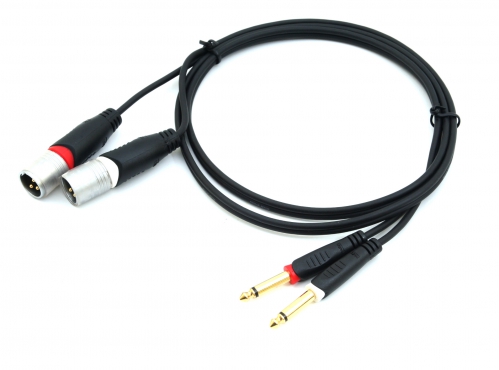 Procab REF708 2xXLRm-2xjack 1,5m