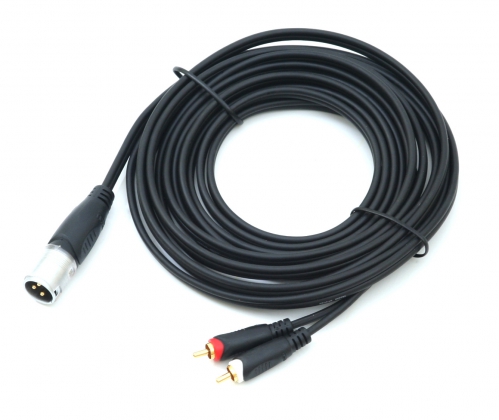 Procab REF703 XLRm -> 2x RCA 5m