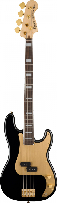 Fender Squier 40th Anniversary Precision Bass Gold Edition Black