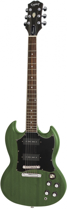 Epiphone SG Classic Worn P-90 Worn Inverness Green