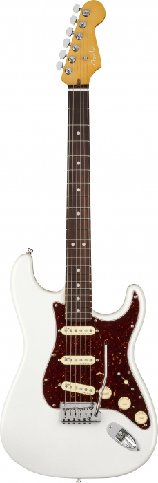 Fender American Ultra Stratocaster Arctic Pearl gitara elektryczna, podstrunnica palisandrowa