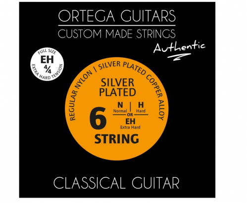Ortega NYA44H Regular Nylon 4/4 Authentic Extra Hard Tension struny na klasick gitaru