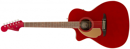 Fender Newporter Player LH Candy Apple Red elektroakustick gitara