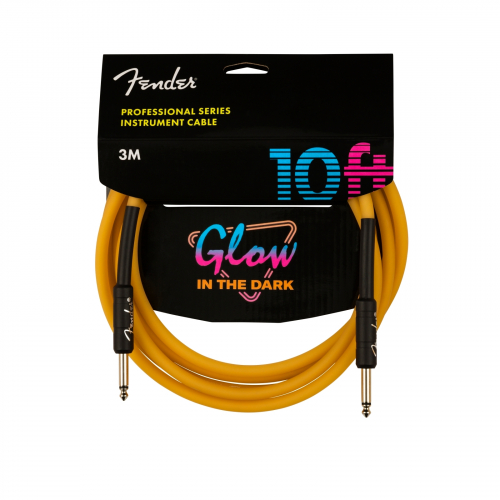 Fender Professional Series Glow in the Dark Cable Orange 10′ gitarov kbel