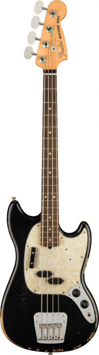Fender JMJ Road Worn Mustang Bass, Black basgitara