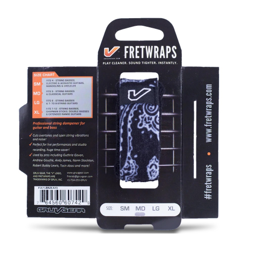 Gruvgear Fretwraps SM Bandana Black