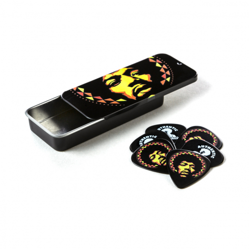 Dunlop JHPT16H Jimi Hendrix Aura Mandala Pick Tin