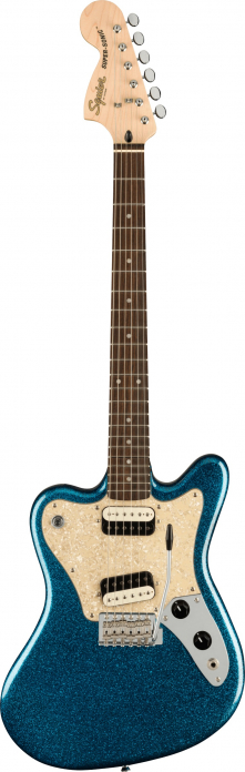 Fender Squier Paranormal Super-Sonic Blue Sparkle electric guitar