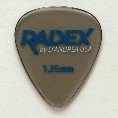 D′Andrea Radex Picks 1.25 mm Smoke