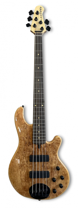 Lakland Skyline 55-01 Deluxe Bass, 5-String - Spalted Maple Top, Natural Gloss